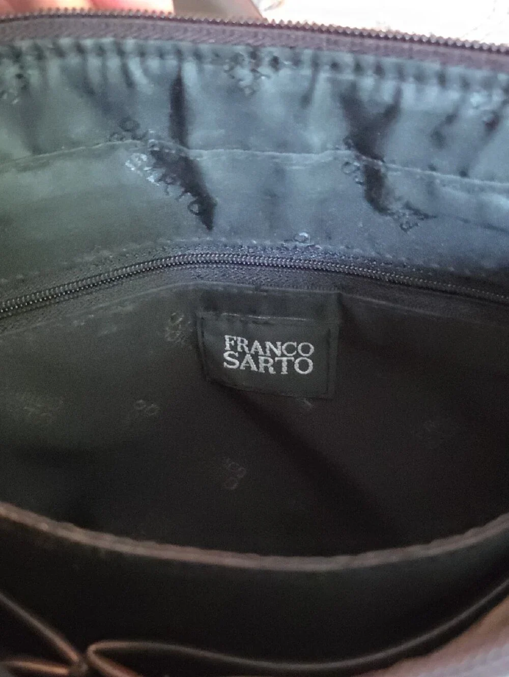 Franco Sarto Chocolate Brown Shoulder Bag with Buckle Detail